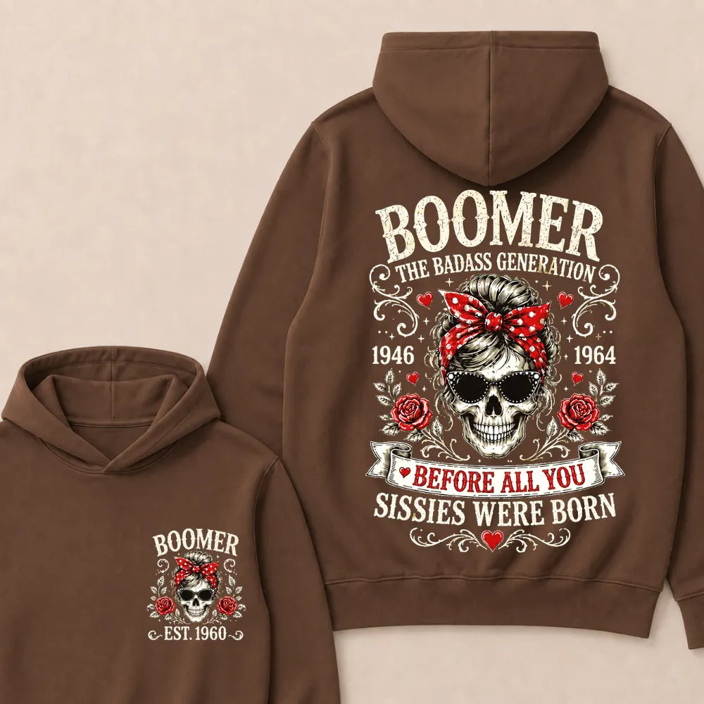 Boomer The Badass Generation – Custom EST. Year Hoodie