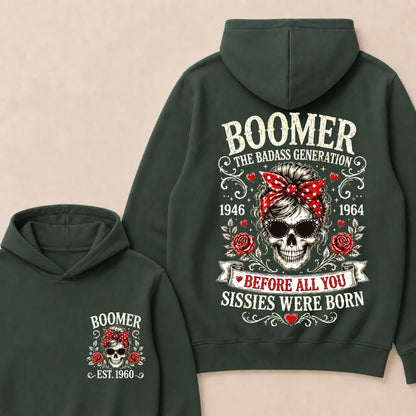 Boomer The Badass Generation – Custom EST. Year Hoodie