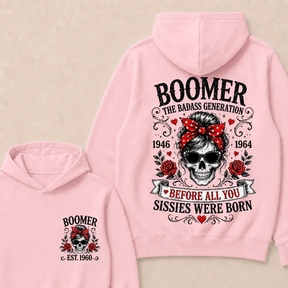 Boomer The Badass Generation – Custom EST. Year Hoodie