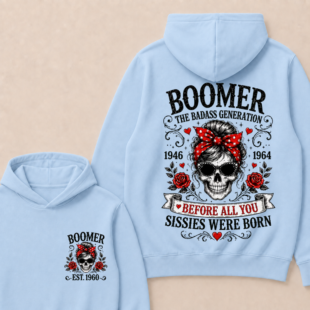 Boomer The Badass Generation – Custom EST. Year Hoodie