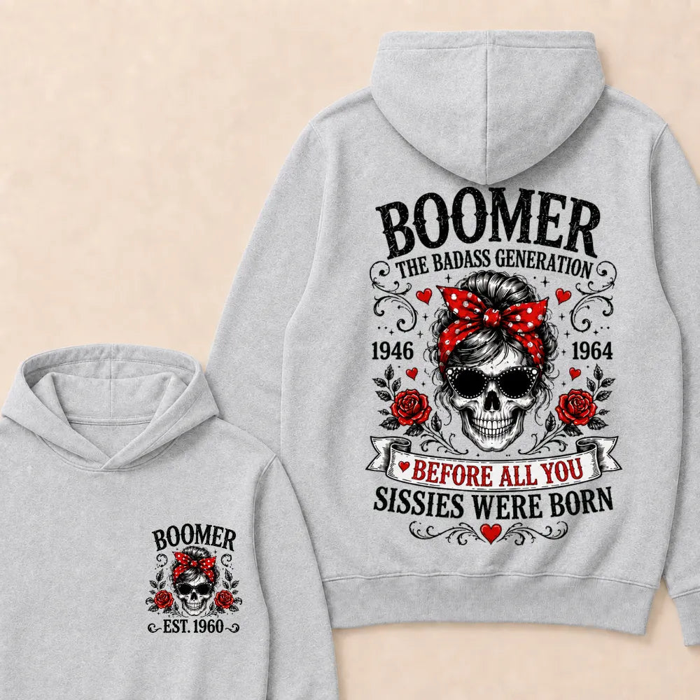 Boomer The Badass Generation – Custom EST. Year Hoodie