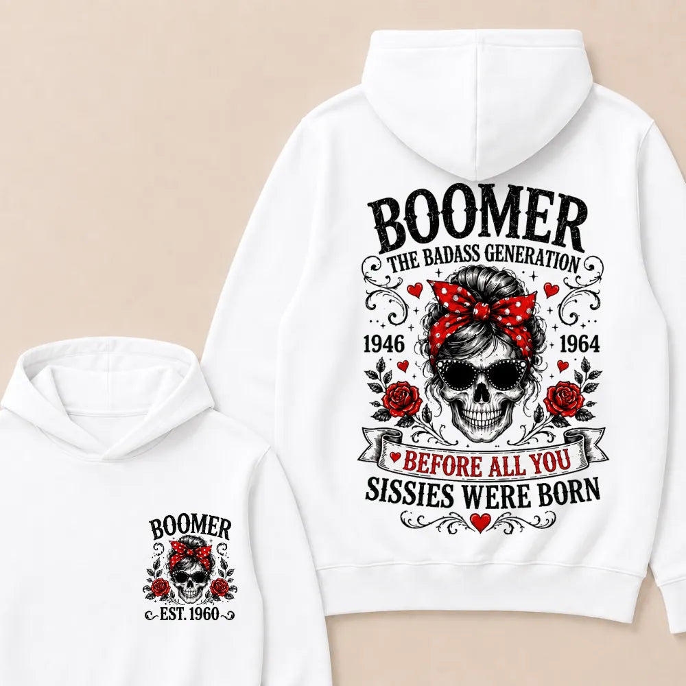 Boomer The Badass Generation – Custom EST. Year Hoodie