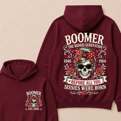 Boomer The Badass Generation – Custom EST. Year Hoodie