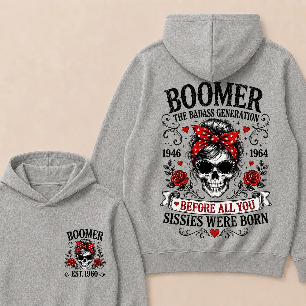 Boomer The Badass Generation – Custom EST. Year Hoodie