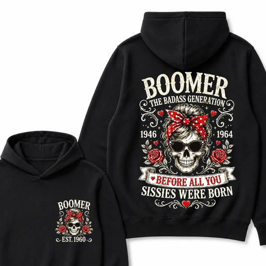 Boomer The Badass Generation – Custom EST. Year Hoodie
